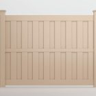 Montauk Vinyl Semi-Private Fence In Clay