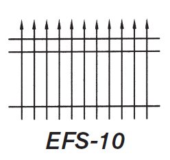 EFS-10 fence style drawing