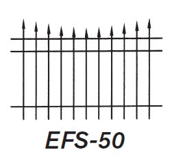 EFS-50 fence style drawing
