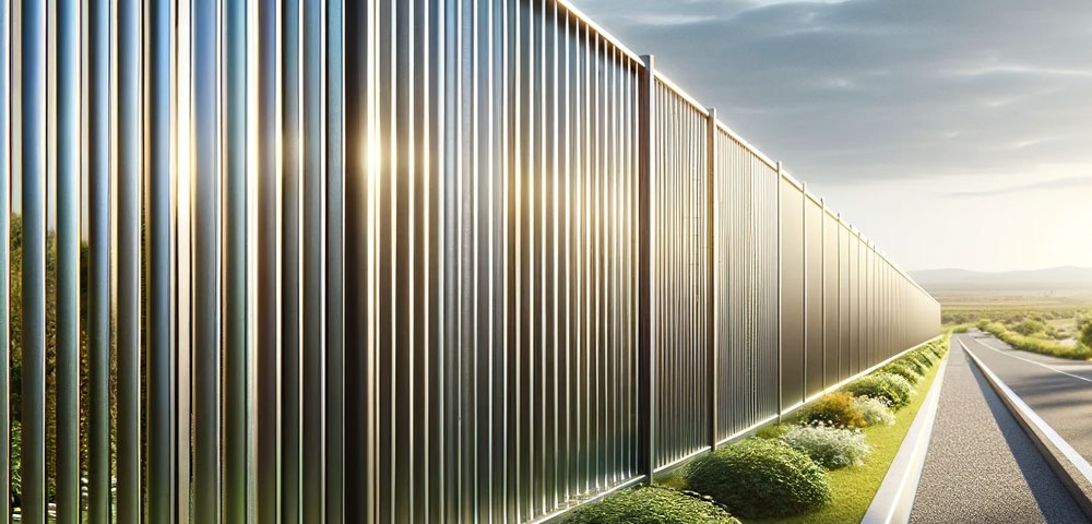 Aluminum Fencing Outside Perimeter of Commercial Property