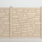 Catalyst Boulder Molded Simtek Privacy Fencing In Beige Granite