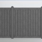 Catalyst Breckenridge Molded Simtek Privacy Fencing In Dark Gray Oak