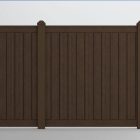 Catalyst Breckenridge Molded Simtek Privacy Fencing In Walnut Brown