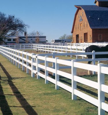 Catalyst Coronado Ranch Rail 3 Post Vinyl Fence