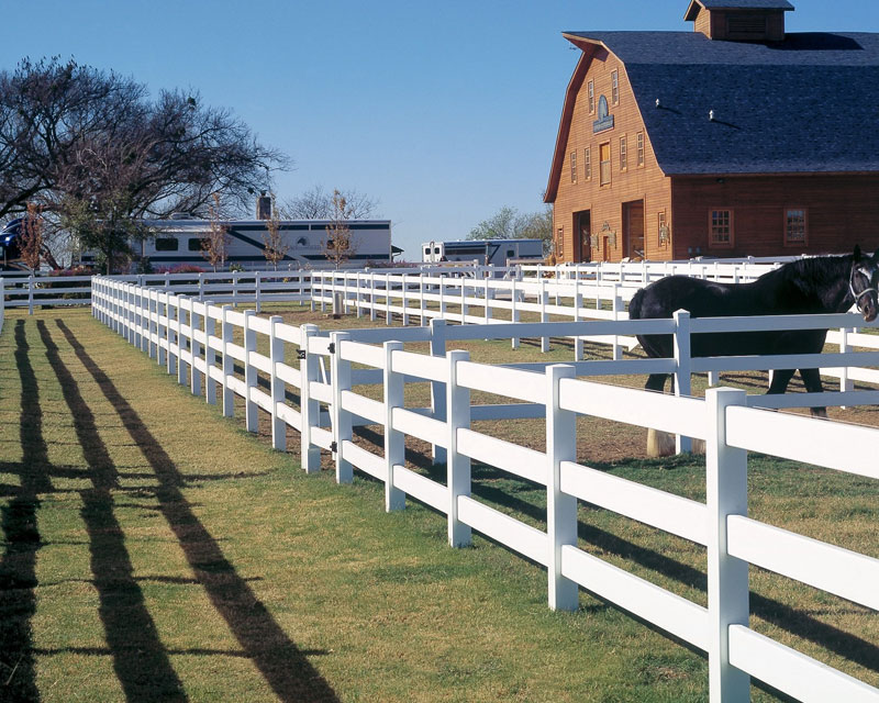 Catalyst Coronado Ranch Rail 3 Post Vinyl Fence Catalyst Coronado Ranch Rail 3 Post Vinyl Fence