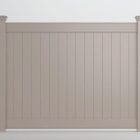 Catalyst Newbury Standard LX Privacy Vinyl Fence in Gray