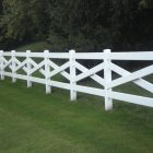 Catalyst Sedona Crossbuck Ranch Rail Vinyl Fence